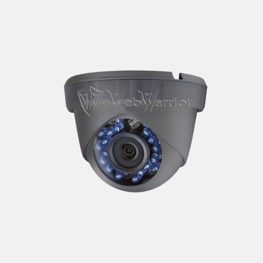 1.3MP HD TVI 720P Armored Mini Dome Camera, 2.8mm lens, Gray (D)