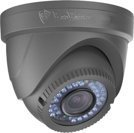 2.1 MP HD TVI 1080p Advanced Mini Turret Dome Camera, 2.8mm lens Extra Wide Gray