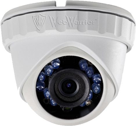 1.3MP HD TVI  720P Armored Mini Dome Camera, 3.6mm lens, White