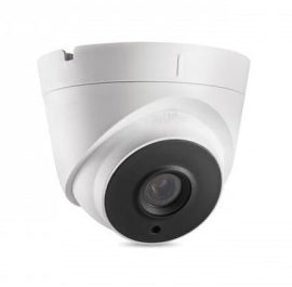 5MP HD TVI Advanced EXIR Armored Dome Camera, White/Black Face
