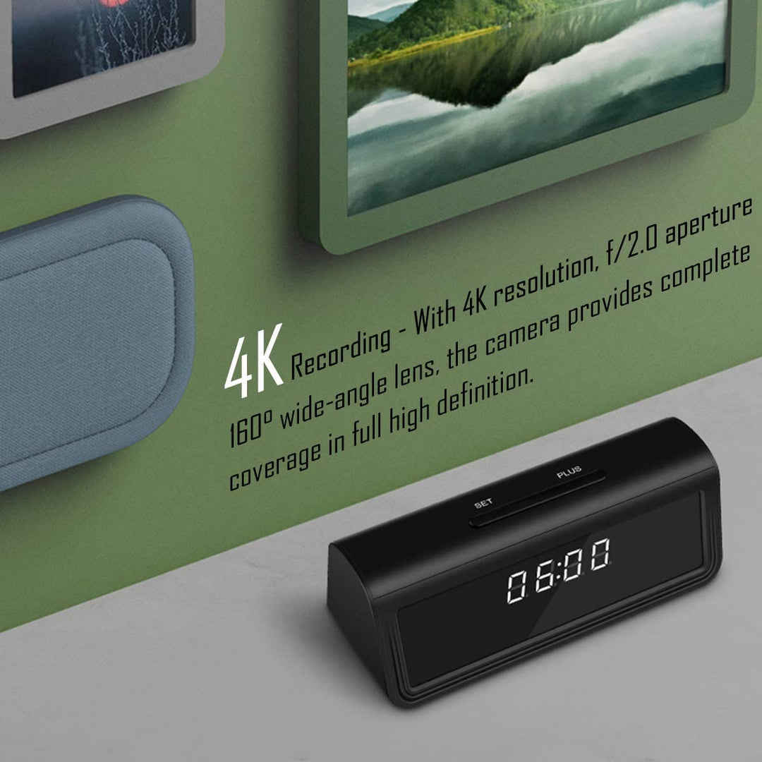 Spy Clock Camera 4K & WiFI