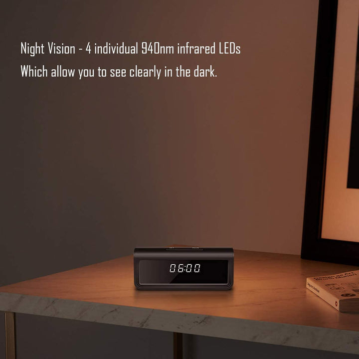 Spy Clock Camera 4K & WiFI